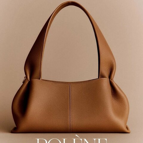 【現貨】POLENE EAST EWST 雲朵腋下包 駝色