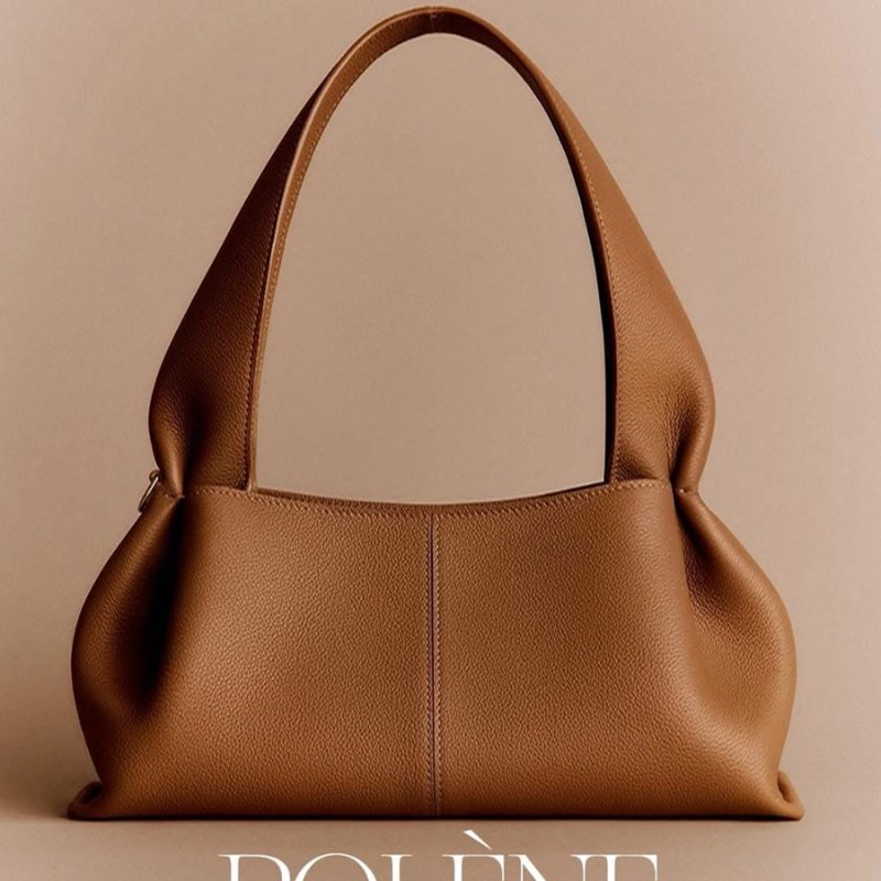 【現貨】POLENE EAST EWST 雲朵腋下包 駝色-0