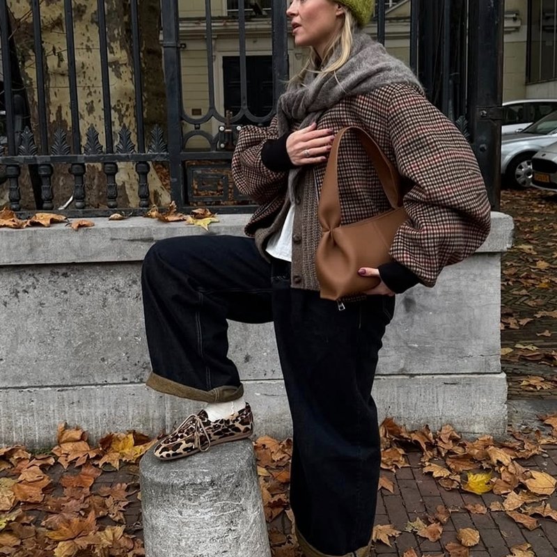 【現貨】POLENE EAST EWST 雲朵腋下包 駝色-3