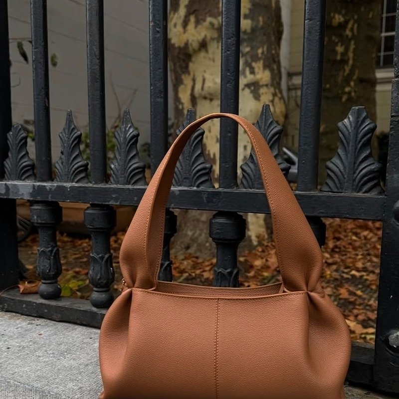 【現貨】POLENE EAST EWST 雲朵腋下包 駝色-4