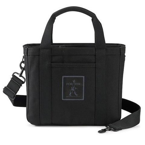 ［男女適用］PORTER INTERNATIONAL BLOCKER立體分隔手提包 托特包 側背包 斜背包 黑色