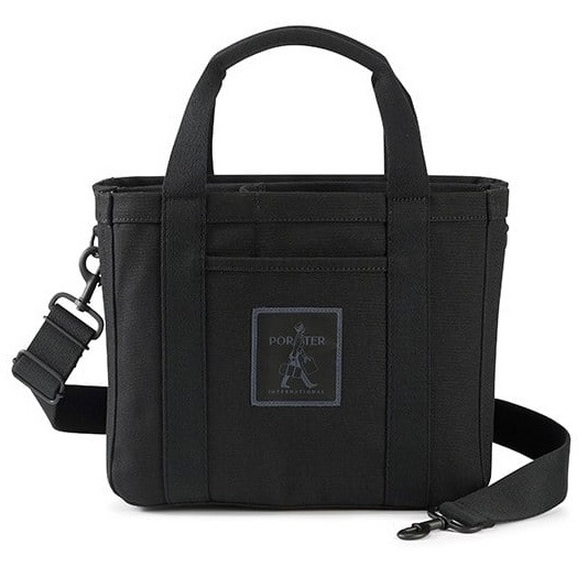 ［男女適用］PORTER INTERNATIONAL BLOCKER立體分隔手提包 托特包 側背包 斜背包 黑色-0