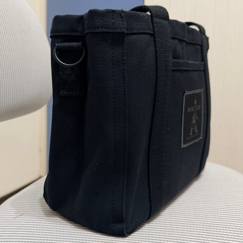 ［男女適用］PORTER INTERNATIONAL BLOCKER立體分隔手提包 托特包 側背包 斜背包 黑色-3