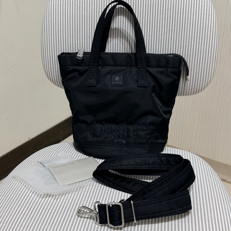 ［男女適用］PORTER INTERNATIONAL Nova 無盡魅力手提包（M）側背包 斜背包 黑色-1