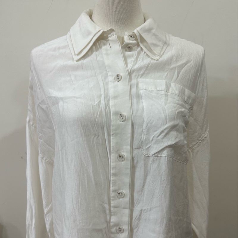 二手正品allsaints白色襯衫-1