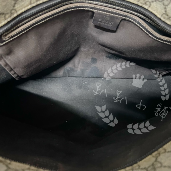~~趴趴小舖~~正品Gucci211137經典防水PVC肩背包／托特包-14