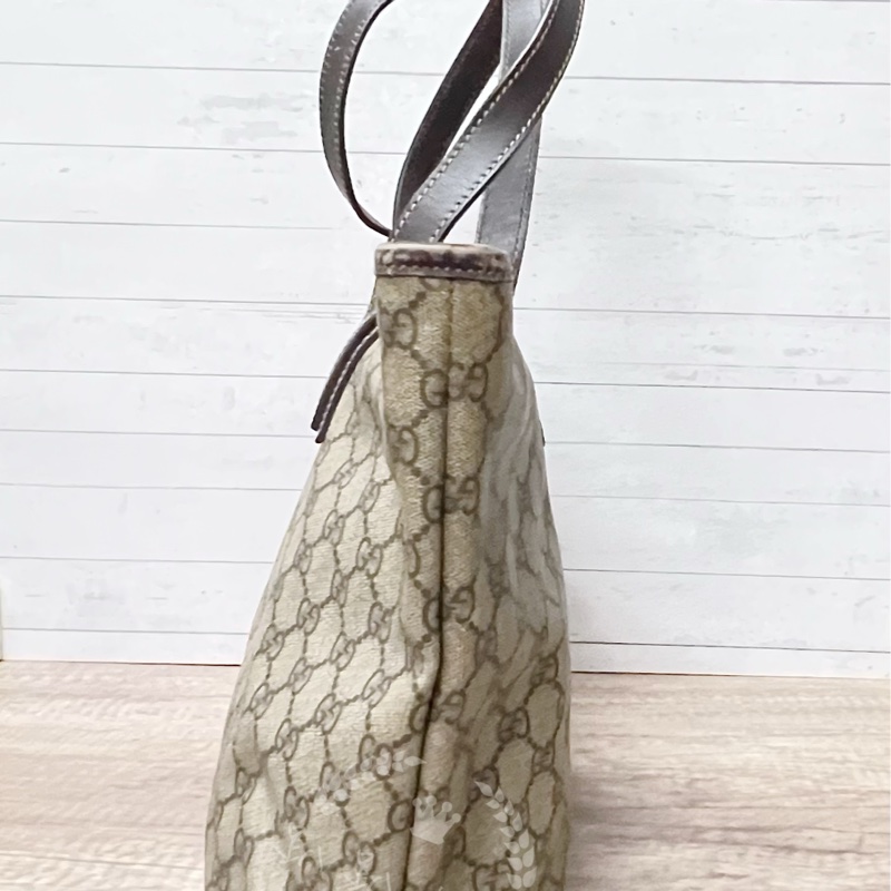 ~~趴趴小舖~~正品Gucci211137經典防水PVC肩背包／托特包-17