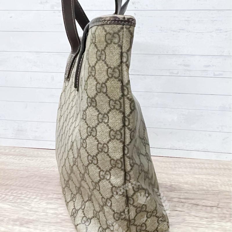 ~~趴趴小舖~~正品Gucci211137經典防水PVC肩背包／托特包-18