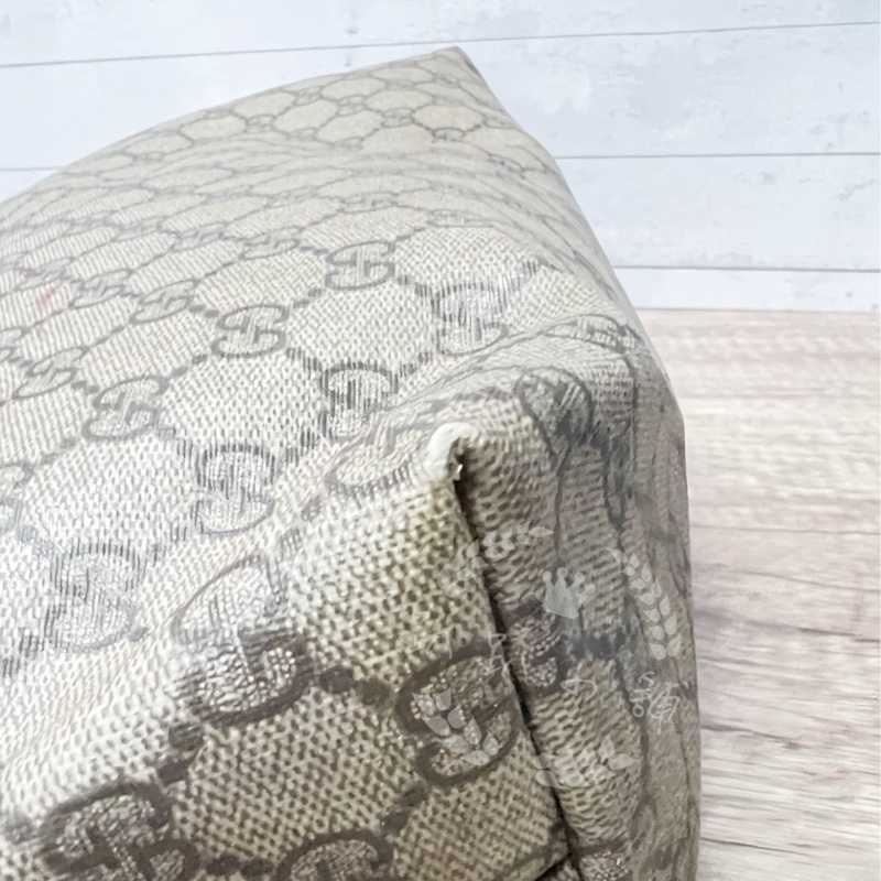 ~~趴趴小舖~~正品Gucci211137經典防水PVC肩背包／托特包-25