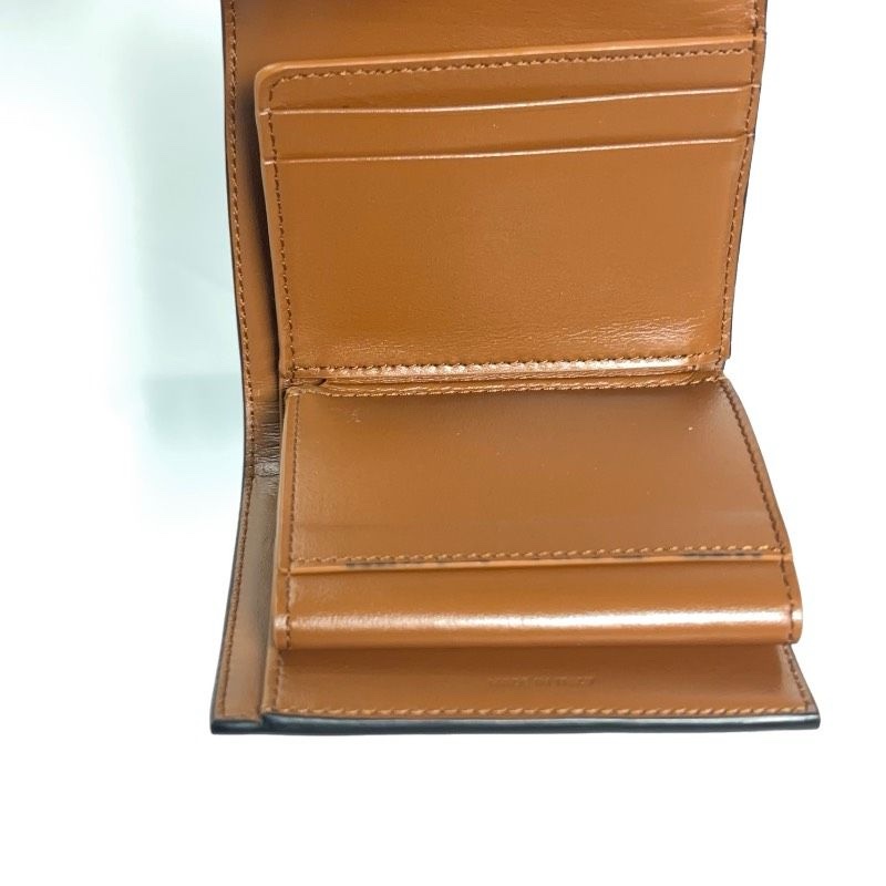 🌷Celine 皮革x麻布雙拼短夾錢包｜經典花紋✦fufu style 精品✦ 氣質款｜皮夾.錢包-22