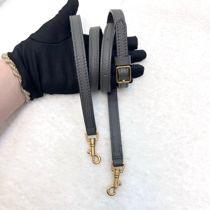 賽琳絕版鯰魚包Celine大象灰牛皮金釦Pico Belt鯰魚包-21