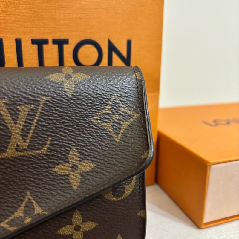 ✅二手精品LOUIS VUITTON路易威登信封長夾,經典老花拼接櫻花粉🌸-11