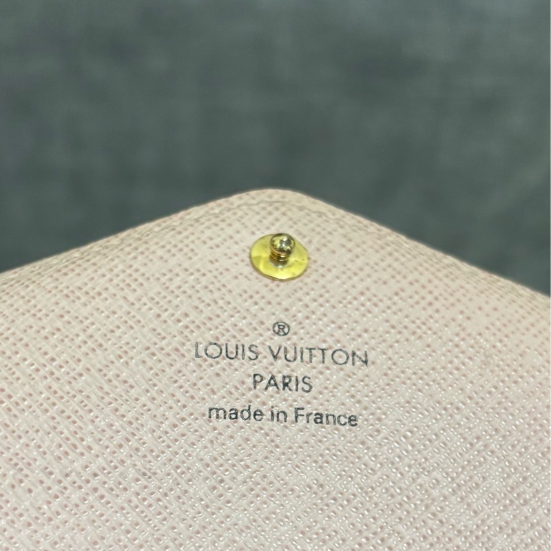✅二手精品LOUIS VUITTON路易威登信封長夾,經典老花拼接櫻花粉🌸-7