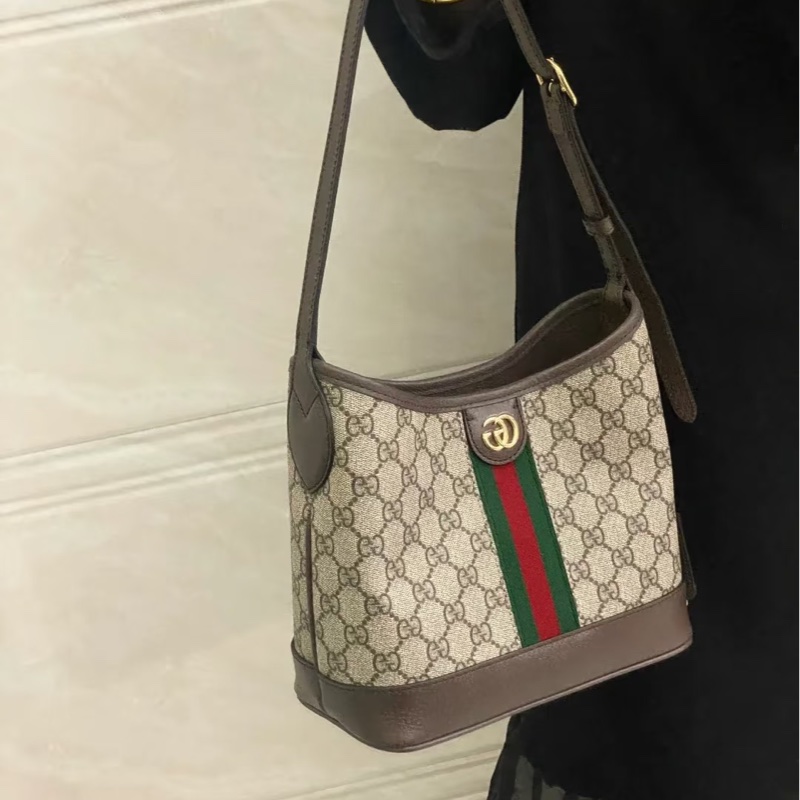 古馳新款hobo水桶包 Gucci 單肩小托特包原花ophidia HOBO 781402-4
