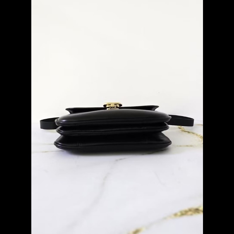 【LA LUNE】稀有中古包 Celine黑金凱旋門翻蓋包 單肩包 側背包 古董包 二手-1