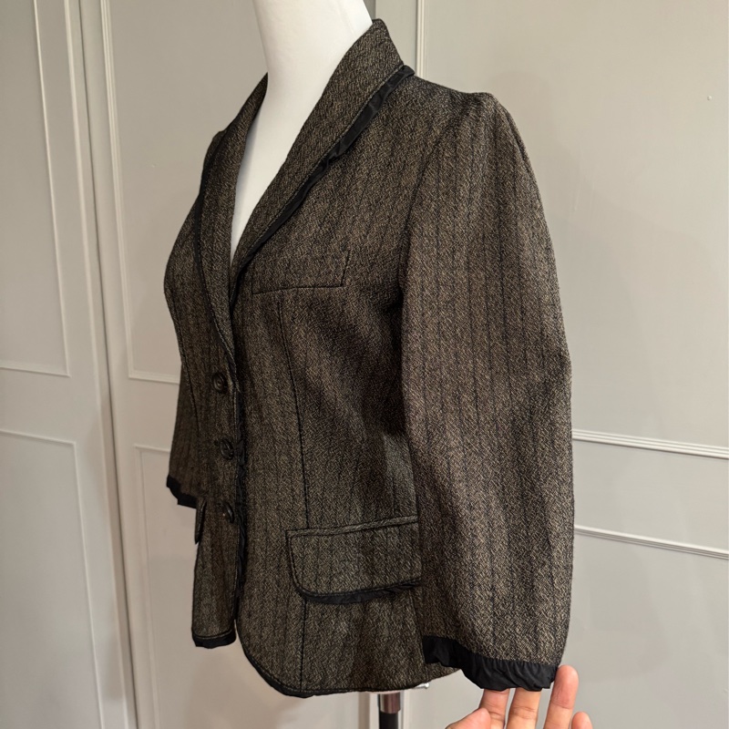 《新歡舊愛》正品LV路易威登咖啡色毛料外套40/SM-1