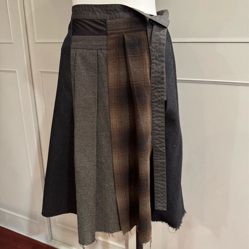 《新歡舊愛》閒置未穿正品MARNI厚毛料拼接造型裙子-0