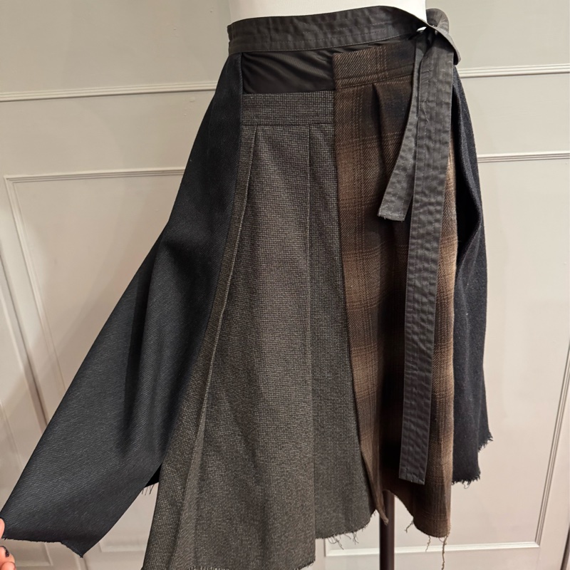 《新歡舊愛》閒置未穿正品MARNI厚毛料拼接造型裙子-1