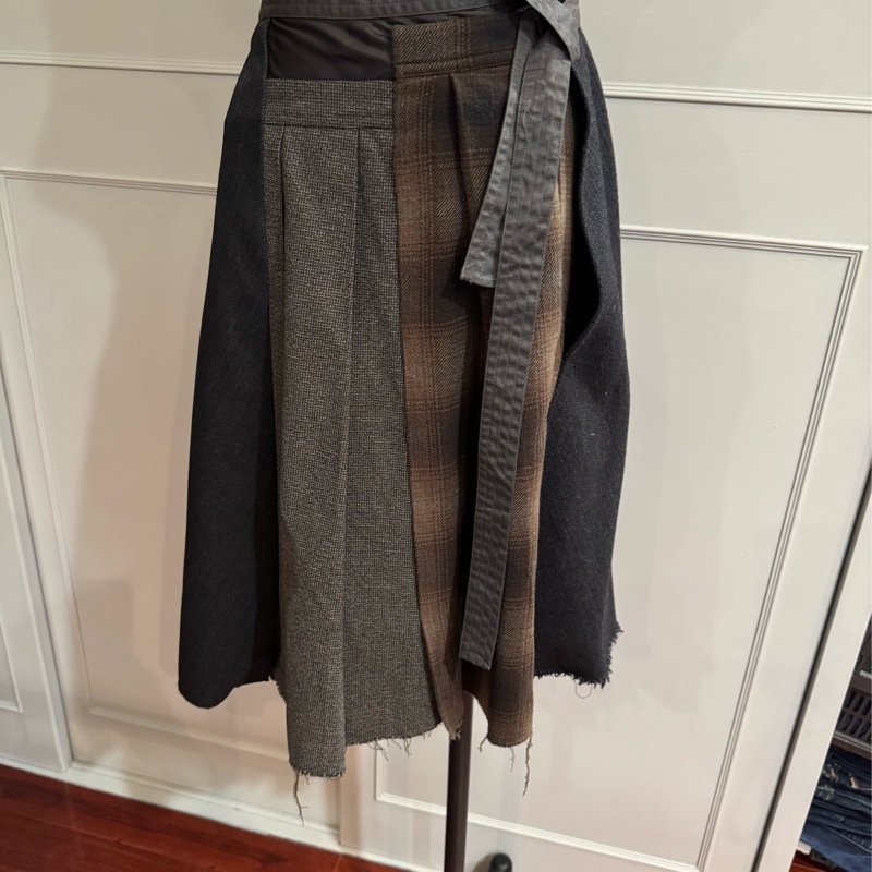 《新歡舊愛》閒置未穿正品MARNI厚毛料拼接造型裙子-2