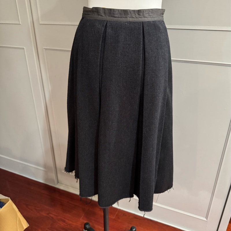 《新歡舊愛》閒置未穿正品MARNI厚毛料拼接造型裙子-3