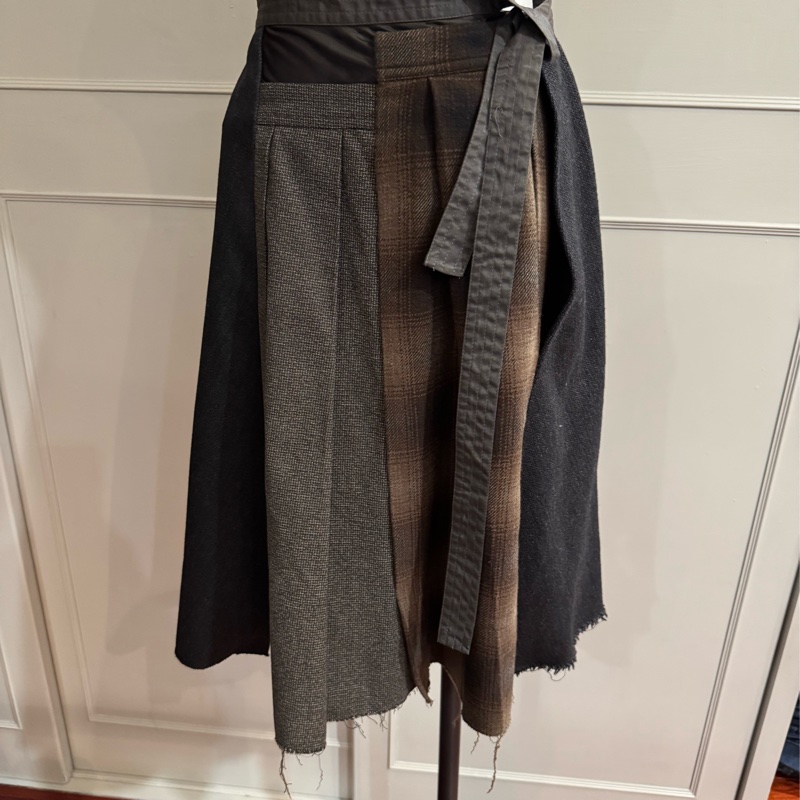 《新歡舊愛》閒置未穿正品MARNI厚毛料拼接造型裙子-6