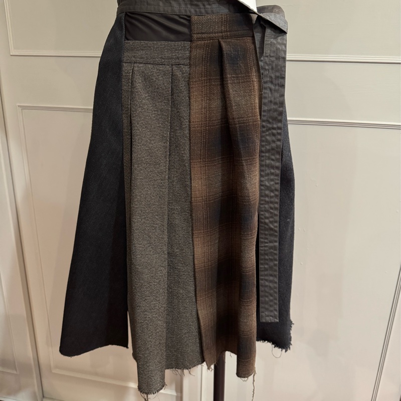 《新歡舊愛》閒置未穿正品MARNI厚毛料拼接造型裙子-8