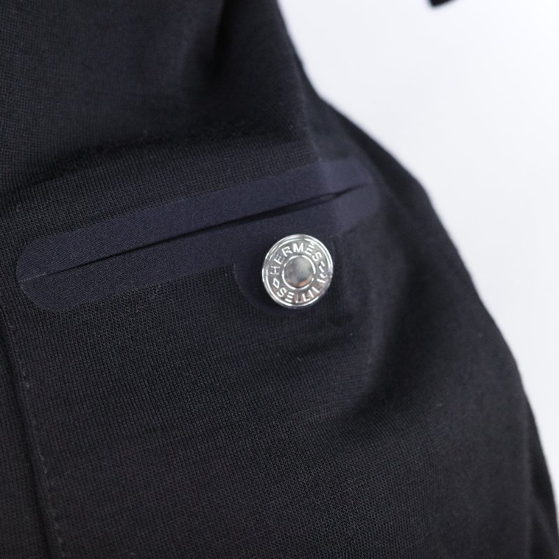 Hermès愛馬仕 女版 Fit 黑色 羊毛短袖 T 恤-8