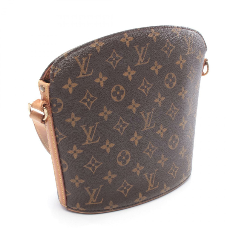 路易威登 Drouot 斜背包 M51290 Monogram 皮革 棕色 二手-1
