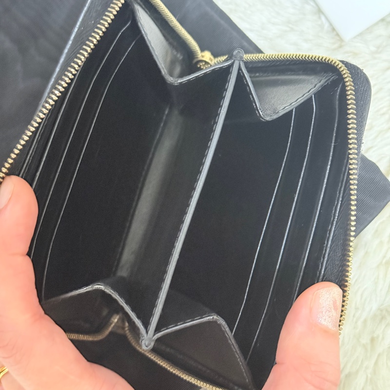 celine 棕色 零錢包 拉鏈短夾 中夾 容量好用的皮夾 豹紋招財錢包-28