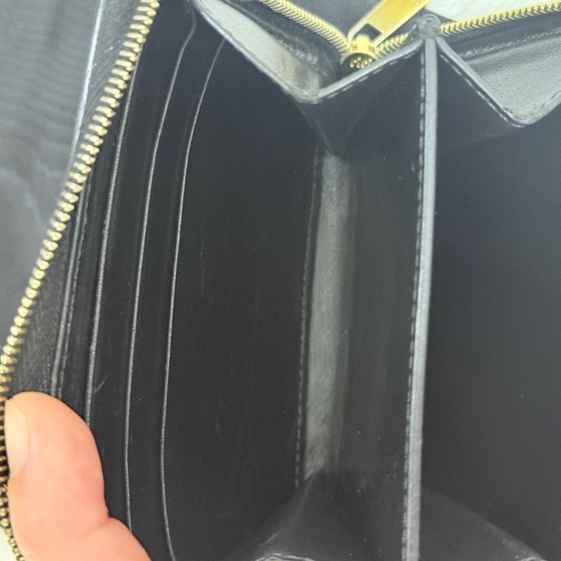 celine 棕色 零錢包 拉鏈短夾 中夾 容量好用的皮夾 豹紋招財錢包-31