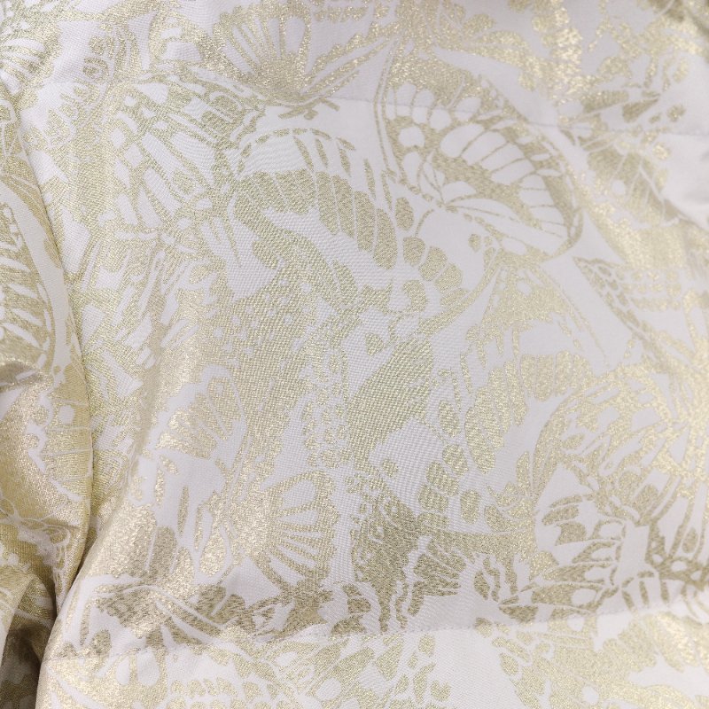 Dior 迪奧 DiorAlps 白色蝴蝶 金屬壓紋 塔夫綢 連帽羽絨外套-7