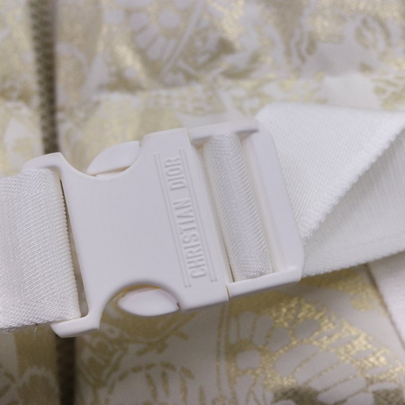 Dior 迪奧 DiorAlps 白色蝴蝶 金屬壓紋 塔夫綢 連帽羽絨外套-8