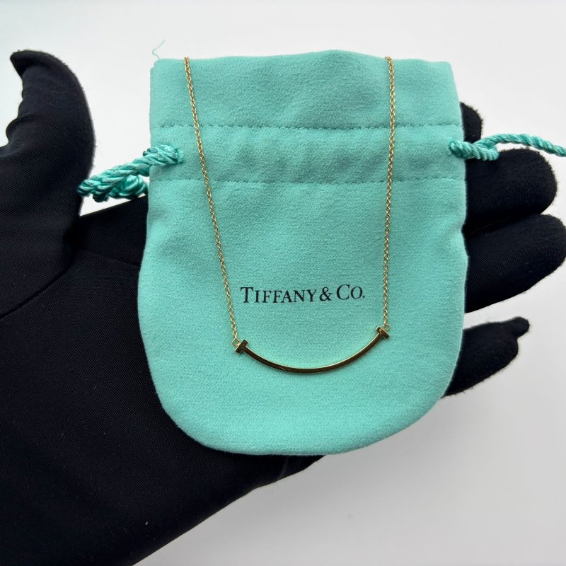Tiffany T Smile 18K 無鑽項鍊-1