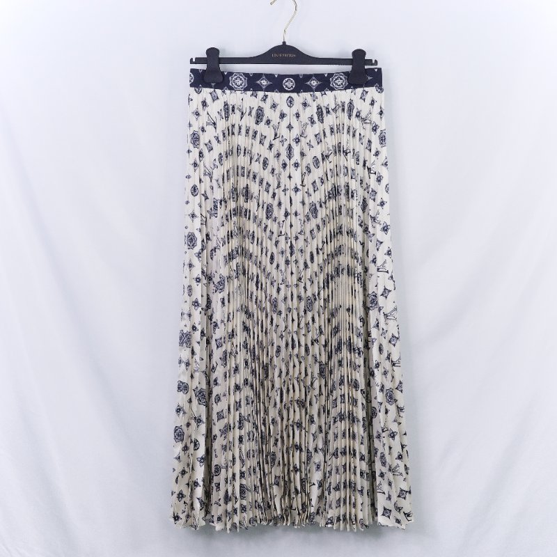 Louis Vuitton 路易威登 印花 經典老花 混紡百褶裙-1