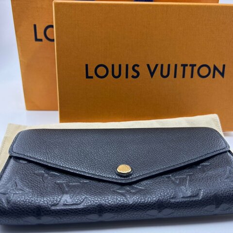 Louis Vuitton Sarah 壓紋長款皮夾