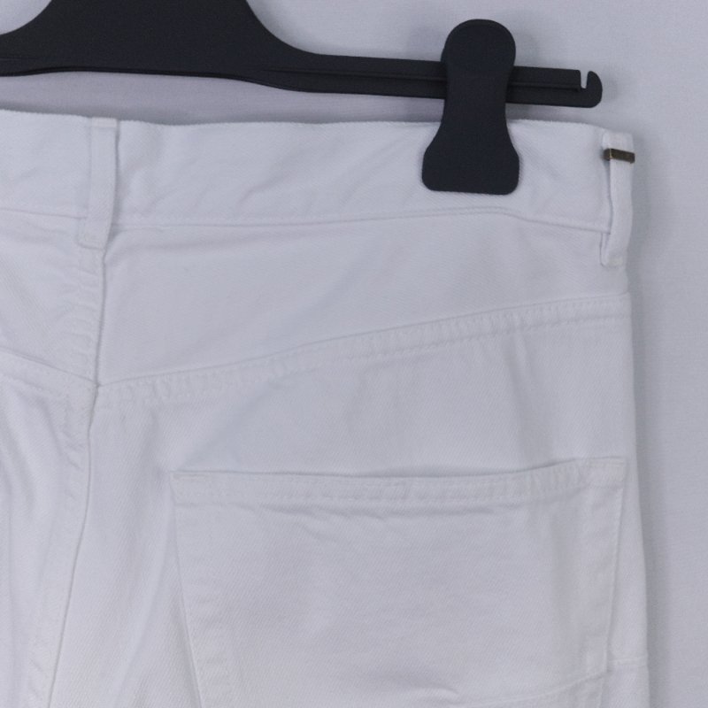 Dior 迪奧 經典五口袋 白色牛仔褲-10