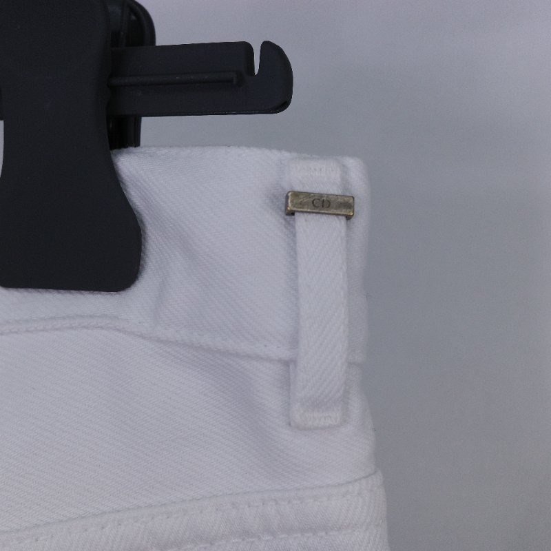 Dior 迪奧 經典五口袋 白色牛仔褲-11