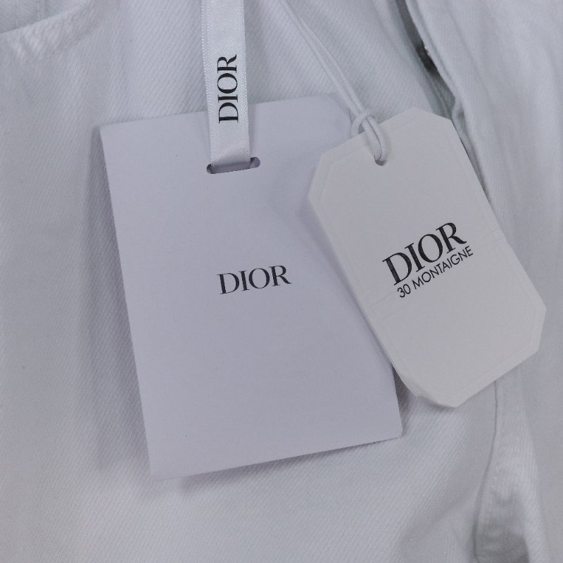 Dior 迪奧 經典五口袋 白色牛仔褲-15