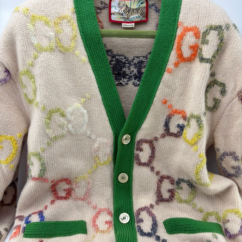 Gucci GG 提花針織外套-8