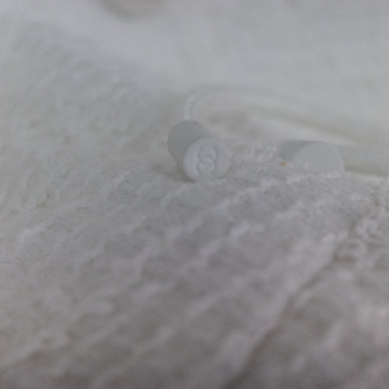 Chanel 香奈兒 25P 白色斜紋軟呢 珍珠扣風衣外套-10