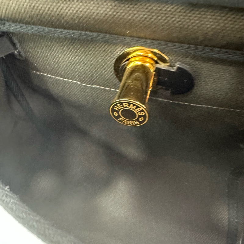 Hermes 愛馬仕 mini herbag Zip20深古銅灰色 拼黑 超酷 W 有購證-8