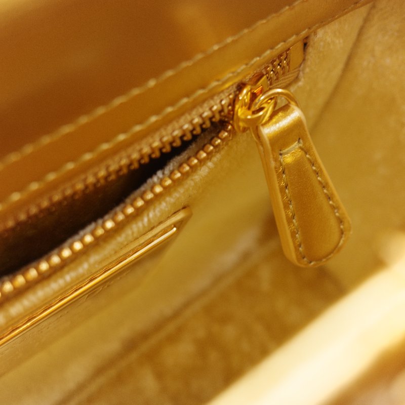 Dior 迪奧Dior Lady Art Anna Weyant 藝術家限量 金色金屬光澤 小羊皮 肩背包 手提包-19