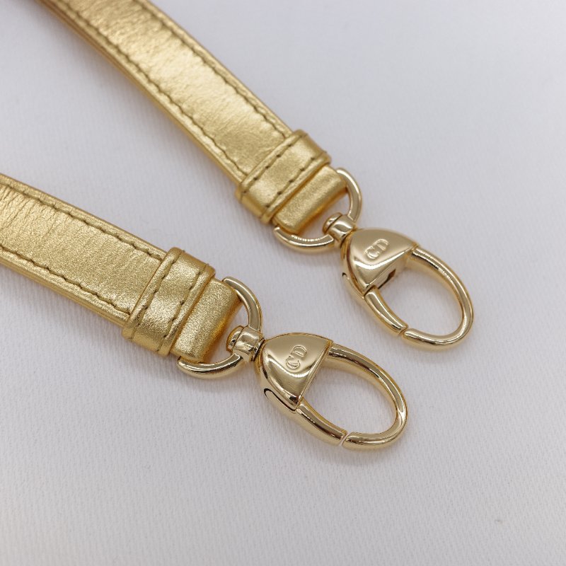 Dior 迪奧Dior Lady Art Anna Weyant 藝術家限量 金色金屬光澤 小羊皮 肩背包 手提包-23