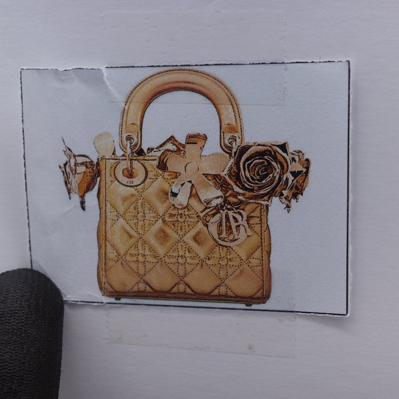 Dior 迪奧Dior Lady Art Anna Weyant 藝術家限量 金色金屬光澤 小羊皮 肩背包 手提包-25