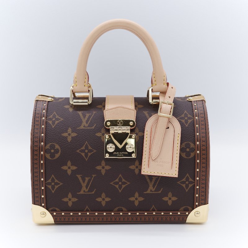 專櫃55萬♥️限量款 Louis Vuitton 路易威登 Speedy Trunk 經典 老花 帆布 手提包 肩背包 斜掛包-1