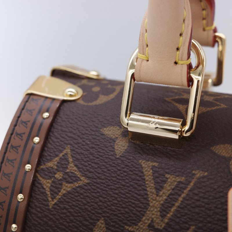 專櫃55萬♥️限量款 Louis Vuitton 路易威登 Speedy Trunk 經典 老花 帆布 手提包 肩背包 斜掛包-13