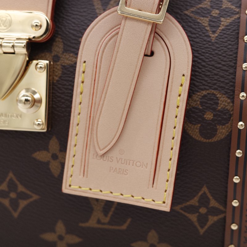 專櫃55萬♥️限量款 Louis Vuitton 路易威登 Speedy Trunk 經典 老花 帆布 手提包 肩背包 斜掛包-14