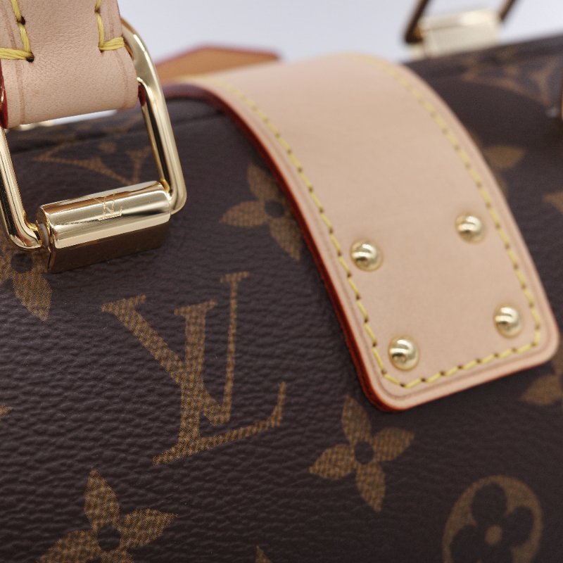 專櫃55萬♥️限量款 Louis Vuitton 路易威登 Speedy Trunk 經典 老花 帆布 手提包 肩背包 斜掛包-19