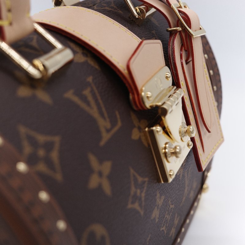 專櫃55萬♥️限量款 Louis Vuitton 路易威登 Speedy Trunk 經典 老花 帆布 手提包 肩背包 斜掛包-20