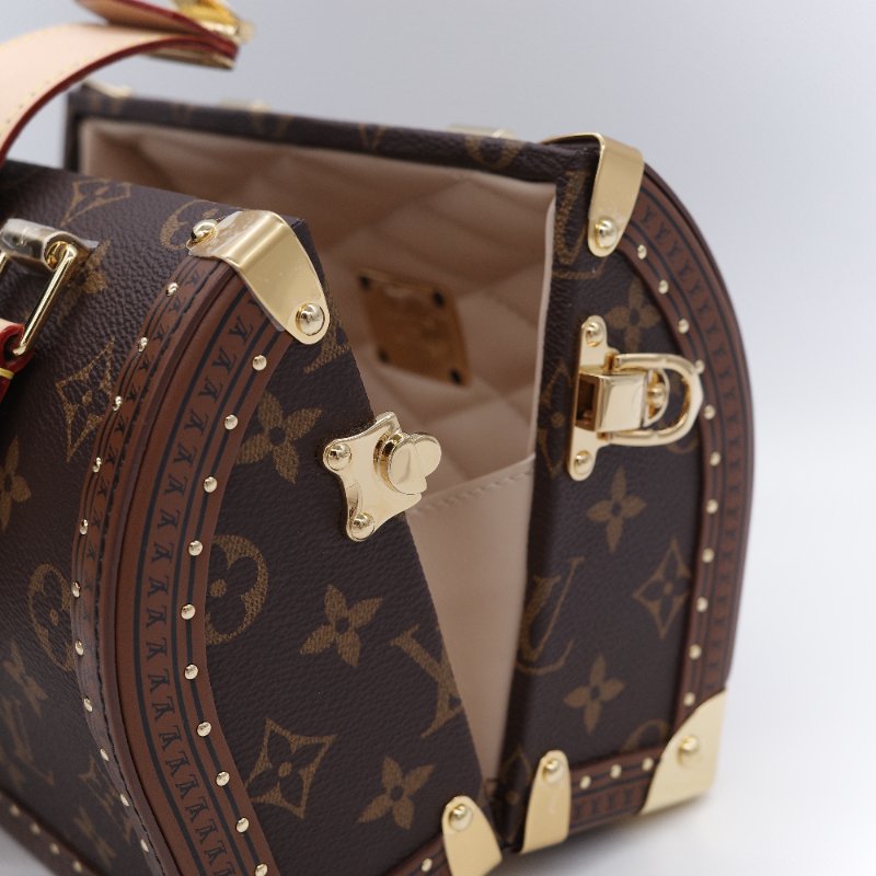 專櫃55萬♥️限量款 Louis Vuitton 路易威登 Speedy Trunk 經典 老花 帆布 手提包 肩背包 斜掛包-25